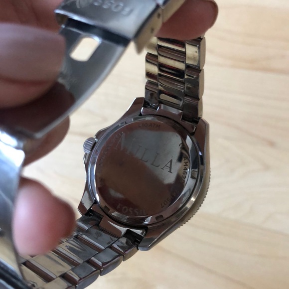 Silver and rose gold Fossil watch - Picture 6 of 6